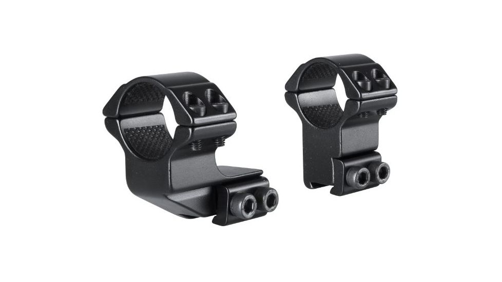 Hawke Sport Optics Dovetail 1in High 1in Extension Rings - 2-Pieces, Black, 22120