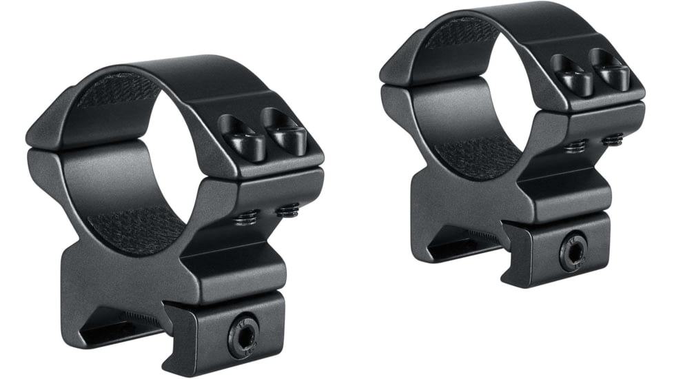 Hawke Sport Optics Match Series Weaver Scope Rings - 2 Pieces, 30mm, Medium, Black, 22116