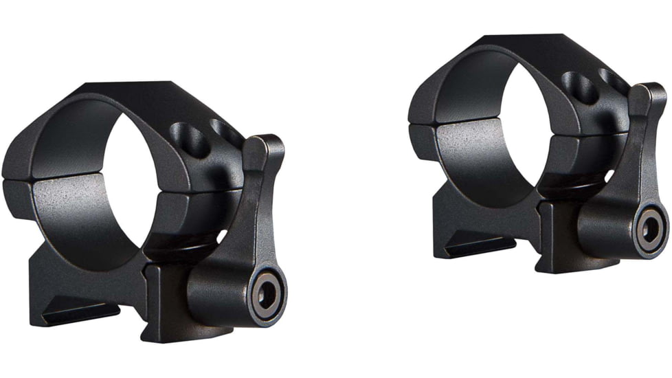 Hawke Sport Optics Precision Steel 1in Rings Weaver w/ Lever - 2-Pieces, Low, Black, 23010