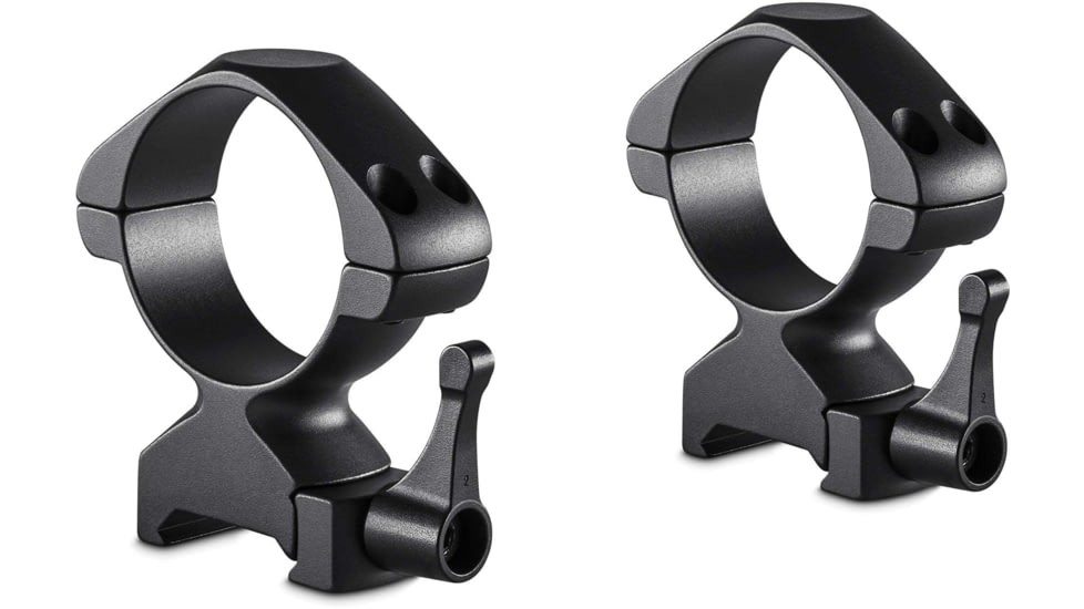 Hawke Sport Optics Precision Steel 34mm Rings Weaver w/ Lever - 2-Pieces, Medium, Black, 23031