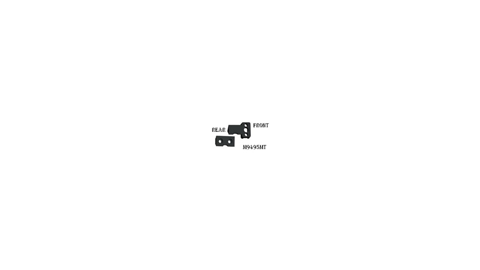Hi-Lux Optics Marlin 94/95 Mounting Kit, Posa and Crescent Cut - Front and Rear, Matte Black, M9495MT-C