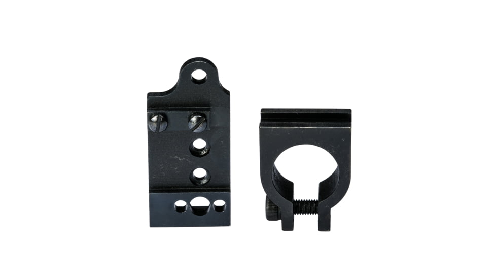 Hi-Lux Optics Round Barrel Off-Set Mounting Kit, 0.875'' Barrel OD, Matte Black, Small, RBOSMT875