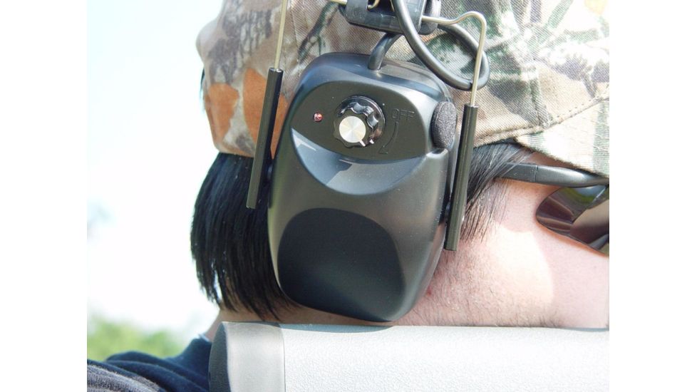 Hyskore Stereo Hearing Protector, Black/OD Green 30150