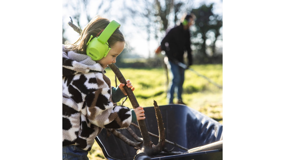 ISOtunes Sport Junior Defender Protective Ear Muffs, 20 dB, 1 Pair, Green, Kids, IT-96KG