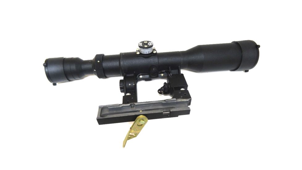 Kalinka Optics POSP 3-9x42 Rifle Scope, 1000m Rangefinder, AK, Black, GSPOSP3942AK