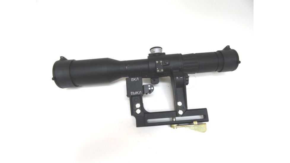 Kalinka Optics POSP 6x42 Rifle Scope, D, Focus, 1000m Rangefinder, AK, Black, GSPOSP642DAK