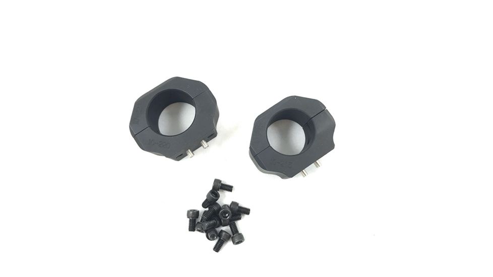 Kinetic Development Group SIDELOK Modular Optics Mount, 1 inch Ring Set, Black SID5-510