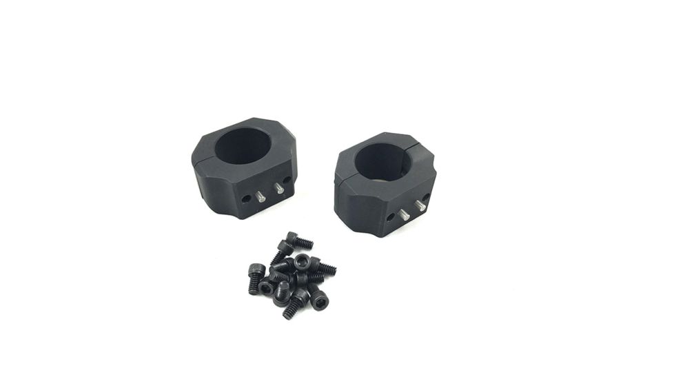 Kinetic Development Group SIDELOK Modular Optics Mount, 1 inch Ring Set, Black SID5-510