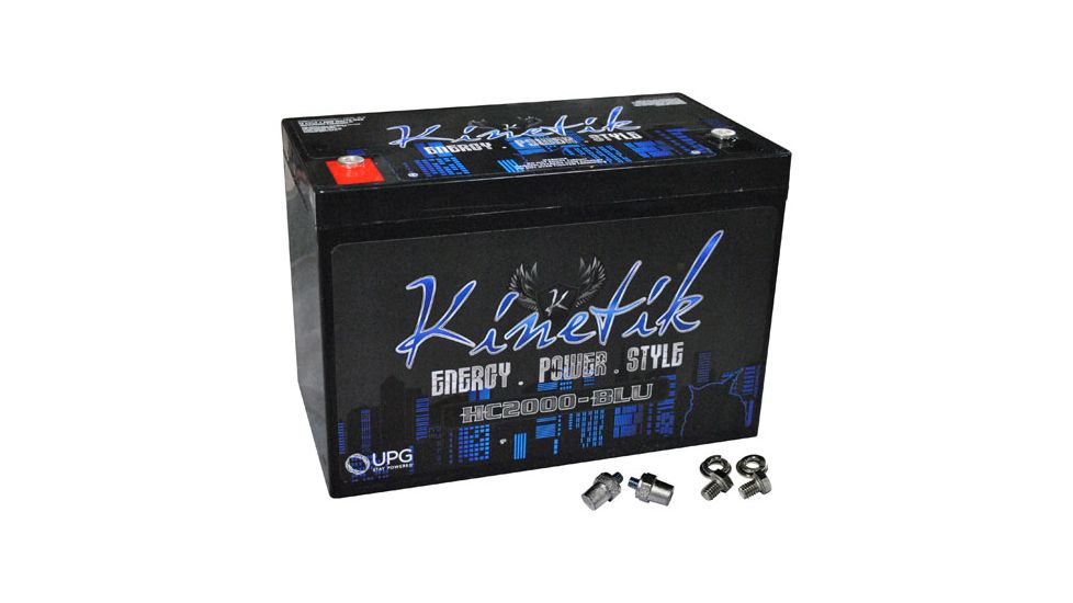 Kinetik BLU 2000W 12V Power Cell, Black HC2000BLU