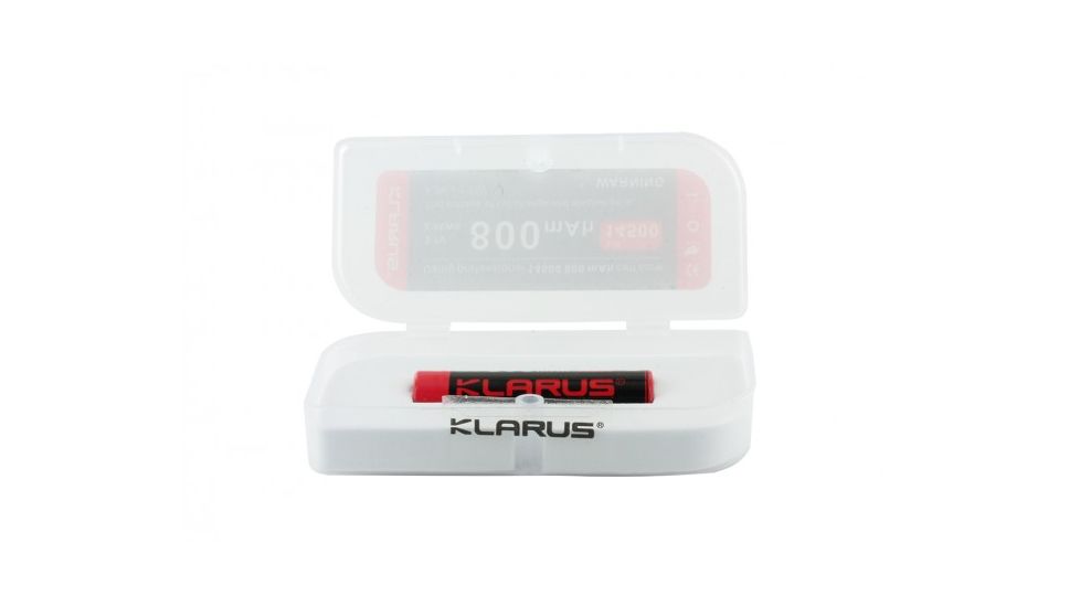 Klarus 14500 800mAh 3.7V Protected Lithium Ion Button Top Battery, Black KLARUS-LIR-14501