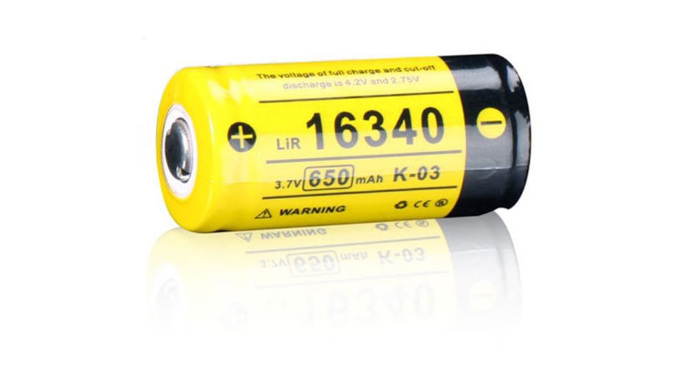 Klarus 3.7v 650m/Ah Battery KL-16340BAT