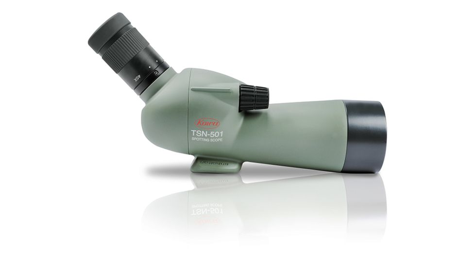 Kowa TSN-501 50mm Angled Spotting Scope w/ 20-40x Zoom Eyepiece, Green, Compact, TSN-501
