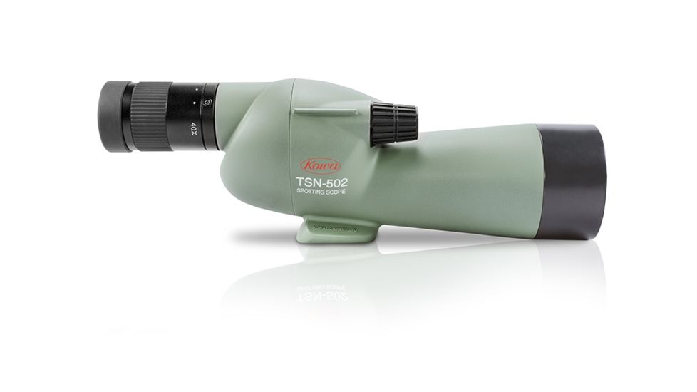 Kowa TSN-502 50mm Straight Spotting Scope w/ 20-40x Zoom Eyepiece, Green, Compact, TSN-502