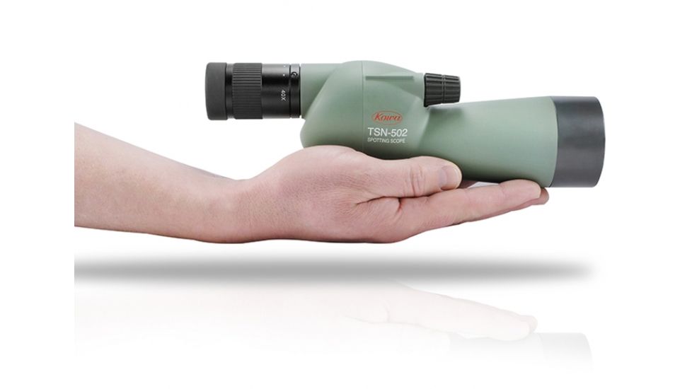 Kowa TSN-502 50mm Straight Spotting Scope w/ 20-40x Zoom Eyepiece, Green, Compact, TSN-502