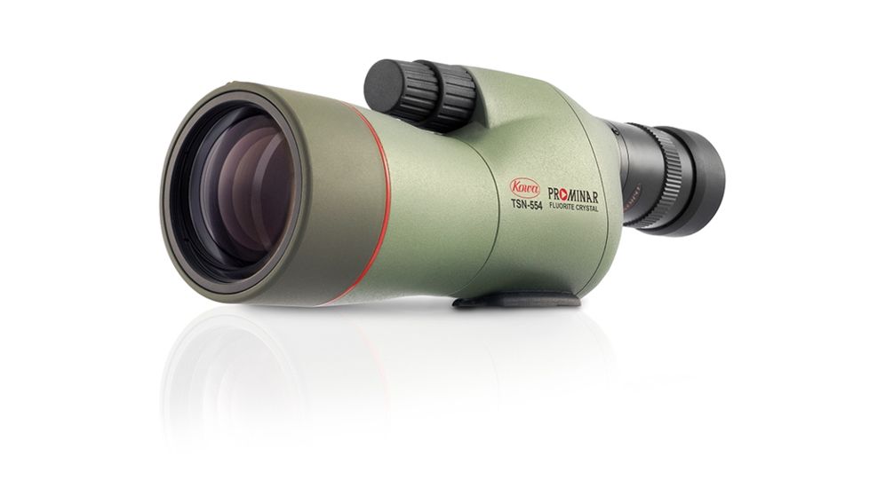 Kowa TSN-554 55mm Prominar Pure Fluorite Straight Spotting Scope w/ 15-45x Zoom Eyepiece, Green, Compact, TSN-554