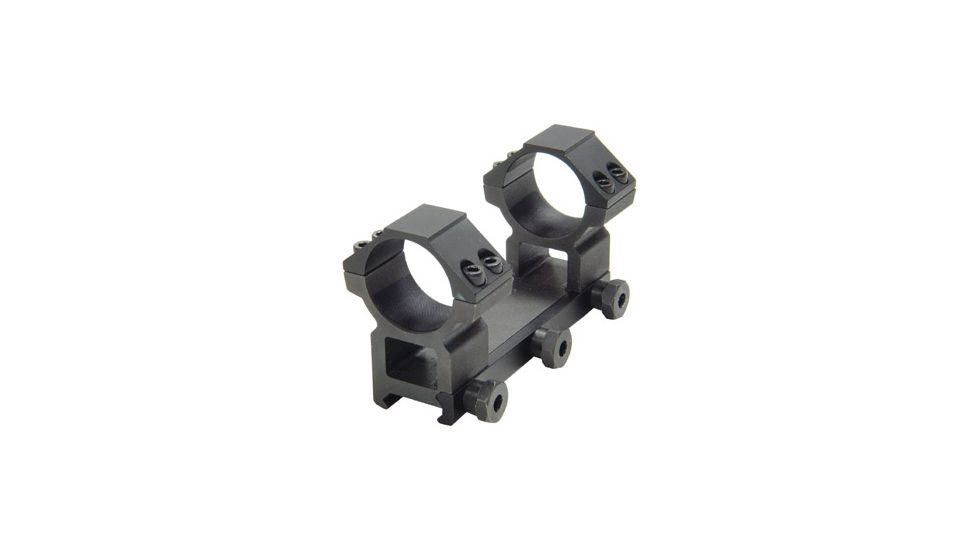 Leapers Accushot Weaver Style 30mm Full Size Integral High Profile, See-Thru Mount, For Scopes Up to 74mm Obj., 4 Top Screws RGWM2PA-30H4