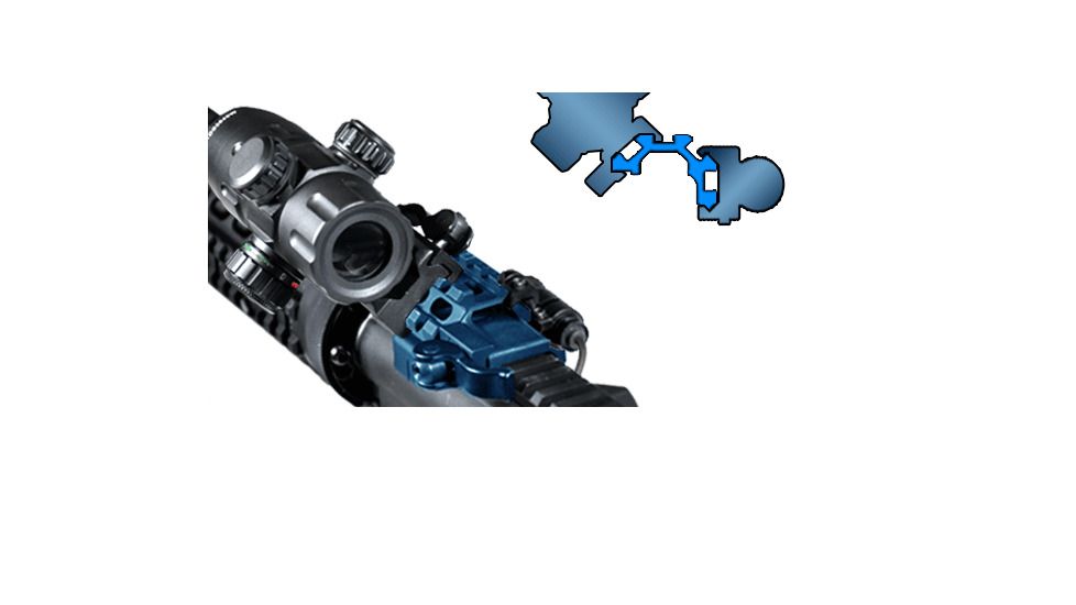 Leapers UTG Quad-Rail Picatinny Mount w/Integral QD Lever Lock System