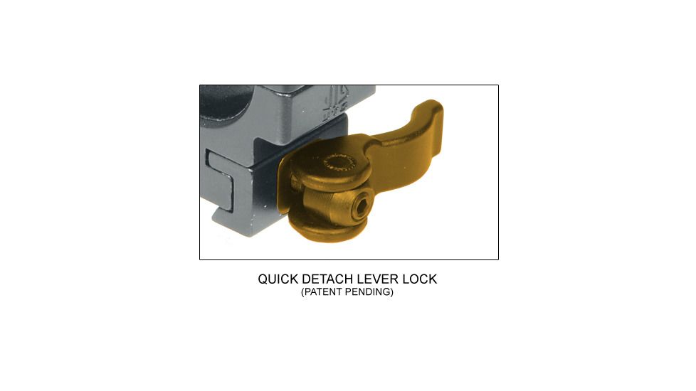 Leapers UTG Max Strength .22/ Airgun Tensioned Stop Pin QD Rings RQ2D3154
