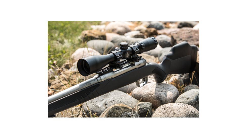 Leapers True Hunter Classic Rifle Scope, 3-9x40mm, 1inch Tube, Second Focal Plane, Wire Mil-dot Reticle, Matte Black, SCP-3940EW
