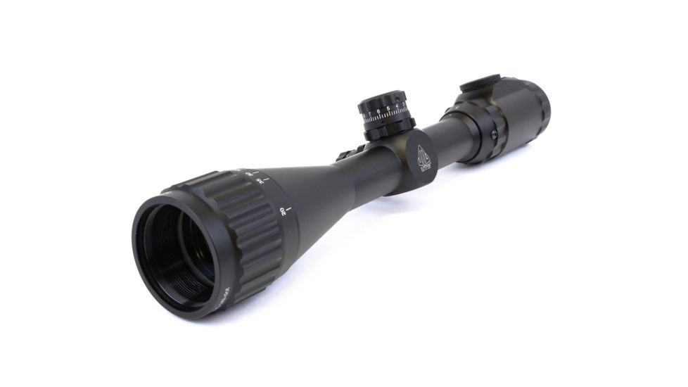 Leapers UTG 3-9x40 1in Hunter Scope,AO,36-color Mil-dot, Airgun Rings, SCP-U394AOIED