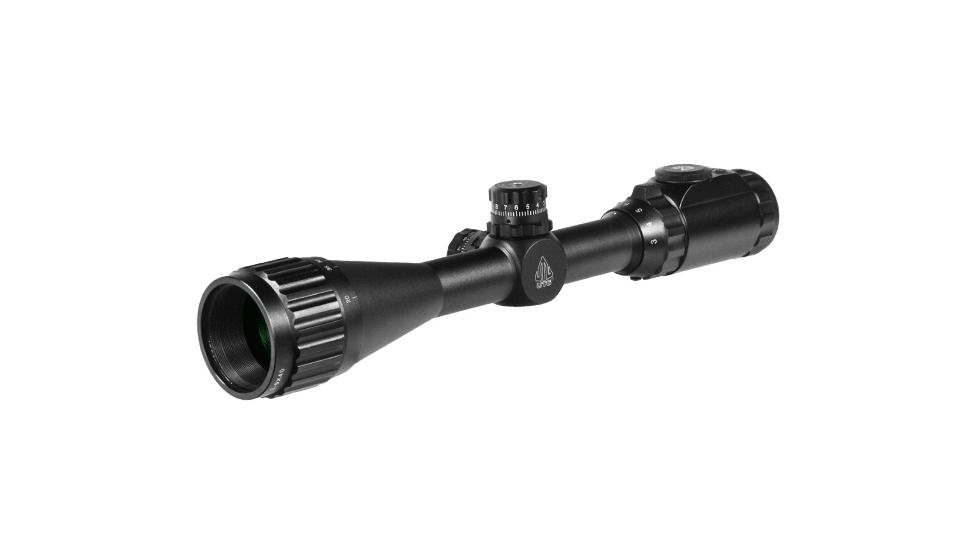 Leapers UTG 3-9x40 1in Hunter Scope,AO,36-color Mil-dot, Airgun Rings, _x000D_ SCP-U394AOIED