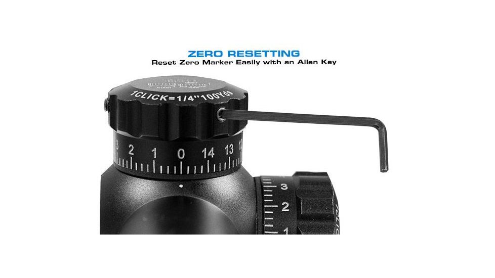 Leapers UTG 4X32 1in. True Hunter Scope, AO, TF2+, Mil-dot, w/ Rings, _x000D_ SCP-U432AOWT2