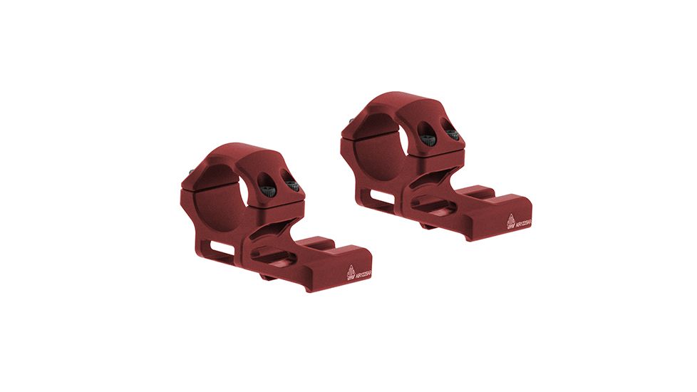 Leapers UTG Accu-Sync 1in High Profile 37mm Offset Pic. Rings, Red Anodize AIR122SAR