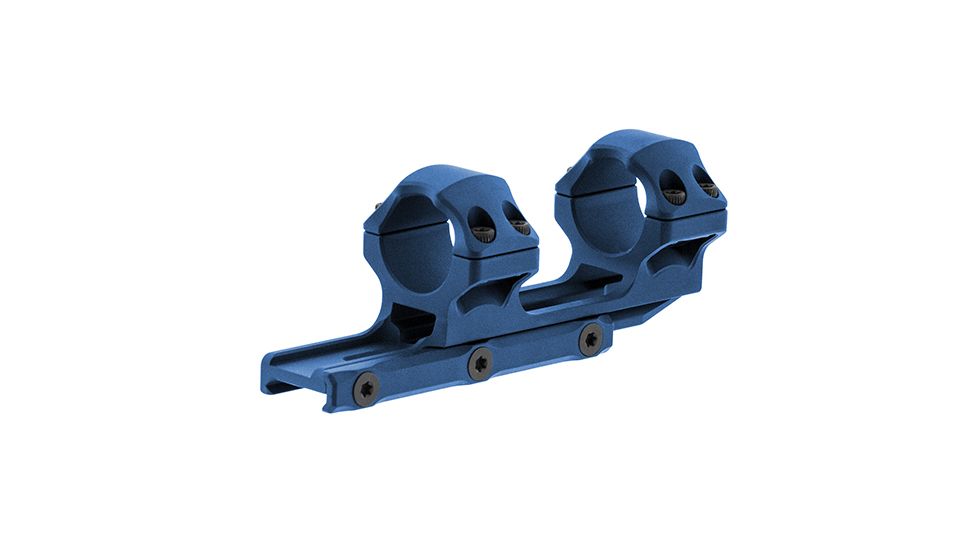 Leapers UTG Accu-Sync 1in Medium Profile 34mm Offset Pic. Rings, Blue Anodize AIR11834AB