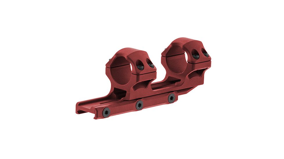 Leapers UTG Accu-Sync 1in Medium Profile 34mm Offset Pic. Rings, Red Anodize AIR11834AR