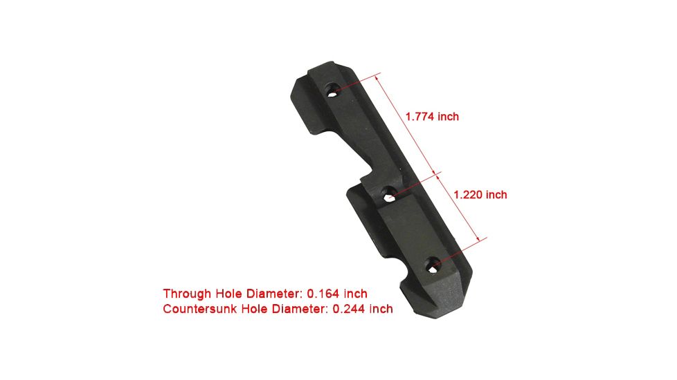 Leapers UTG AK47 Steel Dovetail Rifle Scope Side Plate, Black, TL-M47SR