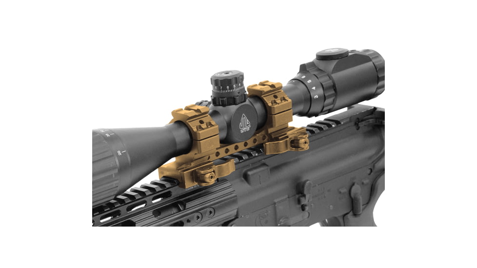 Leapers UTG Integral QD 1in Ring 2 Slot 56mm 100mm Base 20mm S Picatinny Mount M1C56100R2