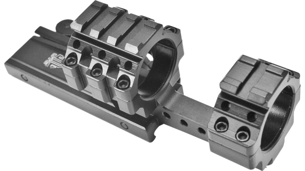 Leapers UTG Integral QD Offest 30mm 4 Slot 40mm High 70mm Base Picatinny Mount M3S40070R4