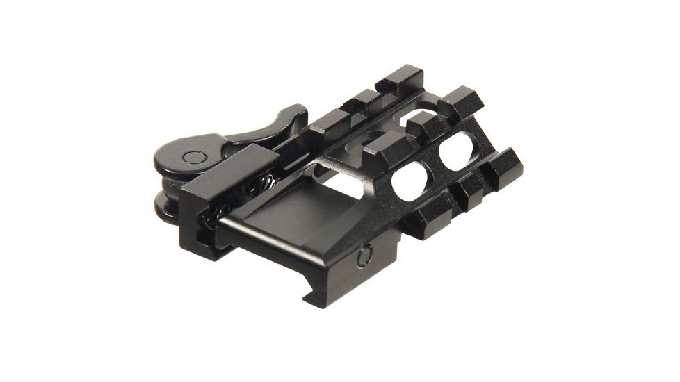 Leapers UTG LE Rated Tri-Rail/2 Slot Angle Mount w/Integral QD Lever Lock System MAT022255