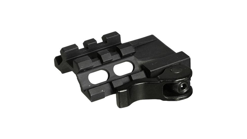 Leapers UTG LE Rated Tri-Rail/2 Slot Angle Mount w/Integral QD Lever Lock System MAT022255