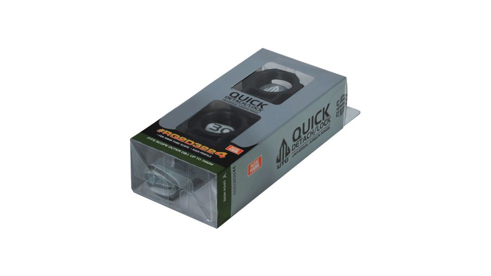 Leapers Max Strength Airgun/.22 QD 30mm Scope Rings w/Tensioned Stop Pin RQ2D3224