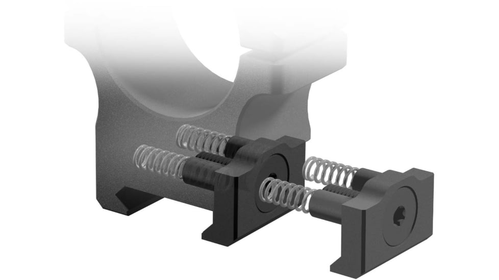 Leapers UTG P.O.I 34 mm Picatinny Scope Rings, Low Profile, Black, RWU013408