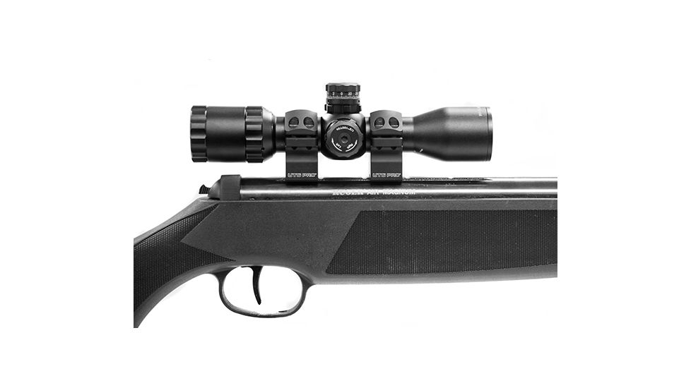Leapers UTG PRO 1in/2PCs Medium Profile P.O.I Dovetail Rings, Black RDU012515