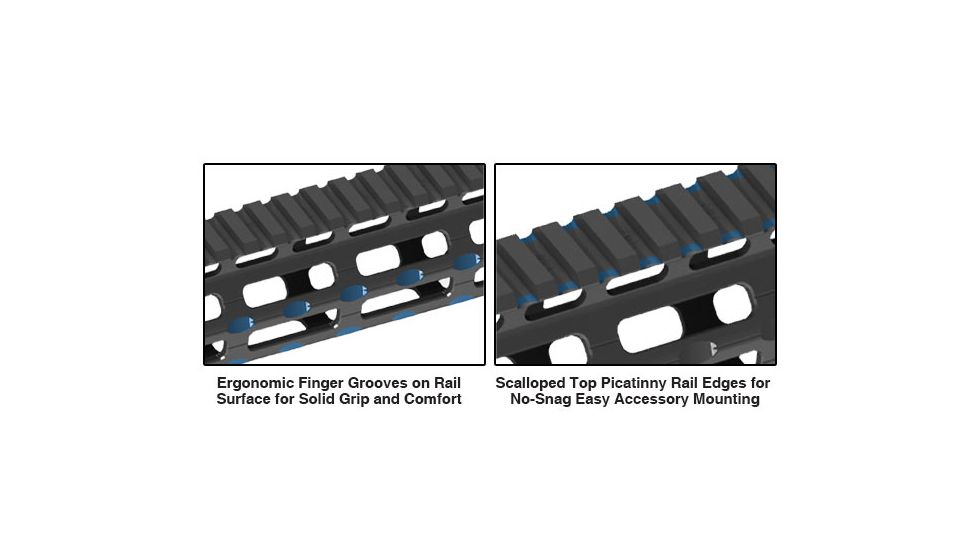 Leapers UTG PRO M-LOK AR15 Free Float Handguard, 13in, Super Slim, Black, MTU006SSM