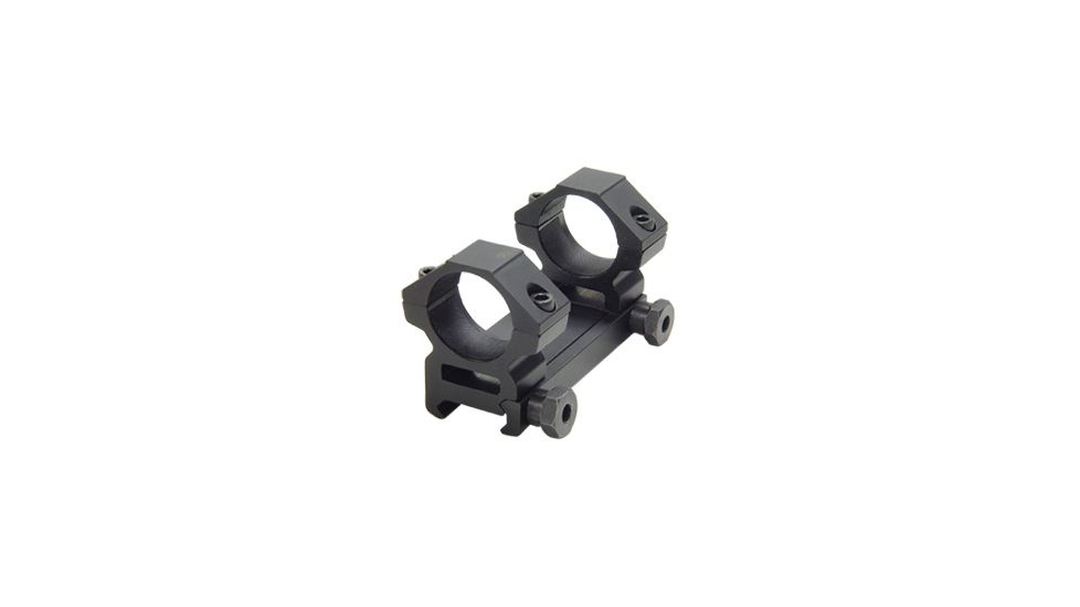Leapers Weaver Style 1'' Compact Integral Medium Profile, See-Thru Mount, For Compact Scopes Up to 45mm Obj., 2 Top Screws RGWM2PA-25M2