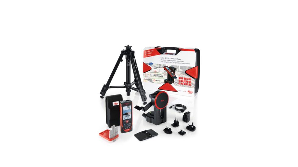 Leica Disto S910 Laser Distance Meter Pro Kit - Includes S910, TRI70, FTA360S, Hard Case 806677
