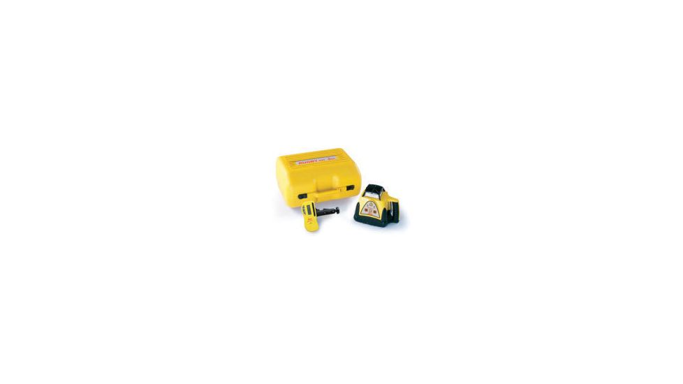 Leica Geosystems Rugby 100 Distance Surveying General Construction Laser Package w/ Rod-Eye Mini Sensor &amp; Alkaline Batteries 731094