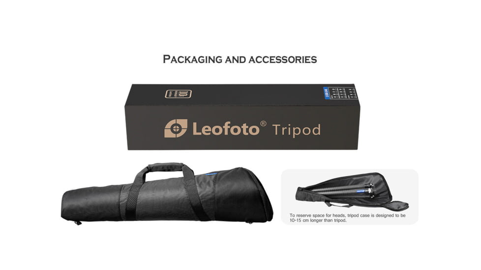 Leofoto LM-364C X Version Tripod w/ 75mm Bowl/Platform, Black, LM-364CX
