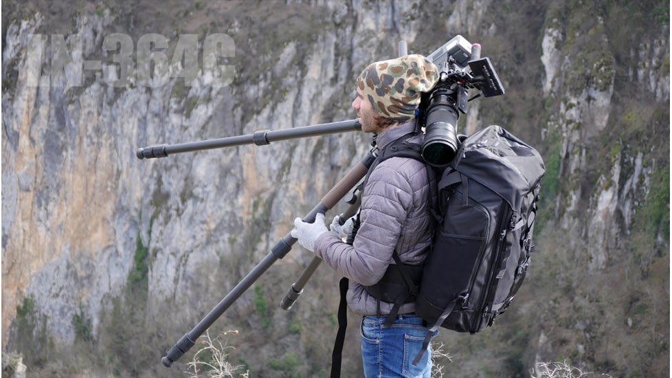 Leofoto LN-364C Heavy Duty Tripod w/ 75mm Video Bowl/Platform &amp; Bag, Black, LN-364C