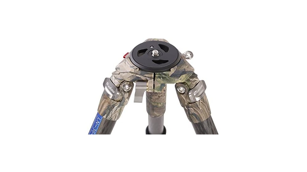 Leofoto LN-364C Heavy Duty Tripod w/ 75mm Video Bowl/Platform &amp; Bag, Camo, LN-364C-Camo