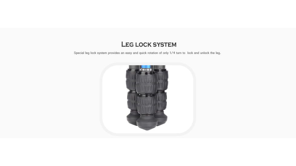 Leofoto LS-223C X Version Mini Ranger Series Tripod, Black, LS-223CX