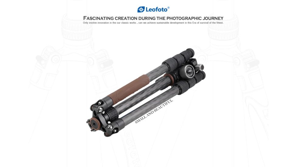 Leofoto LX-225CT/XB-32Q Reversible Travel Tripod w/ Ball Head Set, Black, LX-225CT+XB-32Q