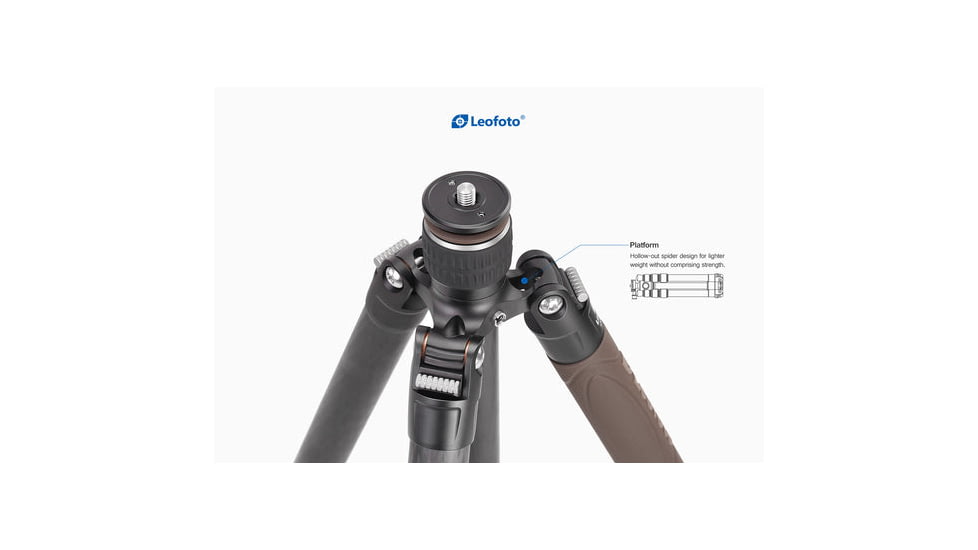Leofoto LX-255CT/XB-32 Reversible Travel Tripod w/ Ball Head Set, Black, LX-255CT+XB-32