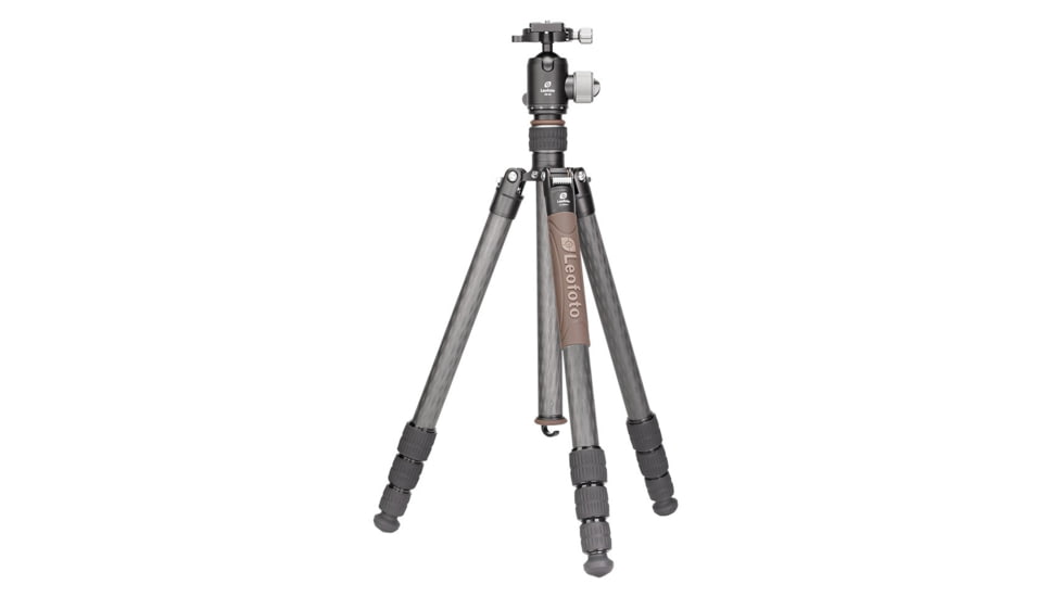 Leofoto LX-284CT/XB-38 Reversible Travel Tripod w/ Ball Head Set, Black, LX-284CT+XB-38
