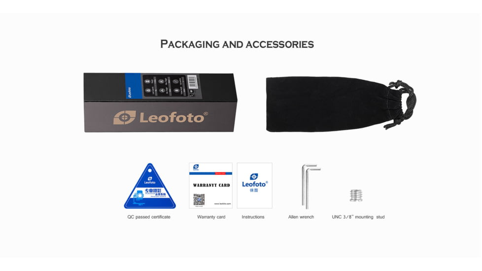 Leofoto MT-03 Folding Aluminum Mini Tripod w/ Bag, Black, MT-03