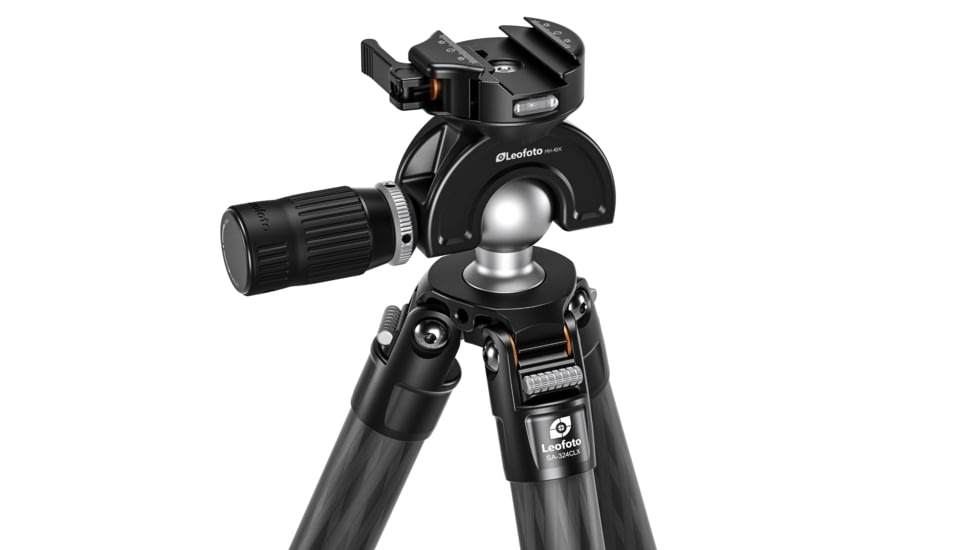 Leofoto SA-402CX/MH-X Outdoors Tripod w/ Dynamic Ball Head Set, Black, SA-402CX+MH-60X
